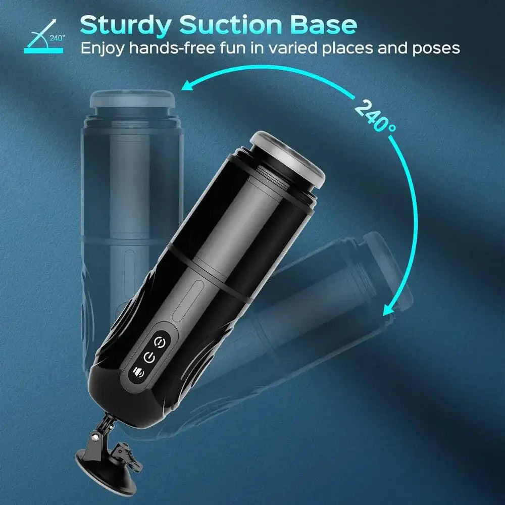 Automatic Male Masturbators,Hands-Free Male Masturbator Cup Electric Pocket Pussy with 7 Telescopic Rotating Modes Adult Sex Toy