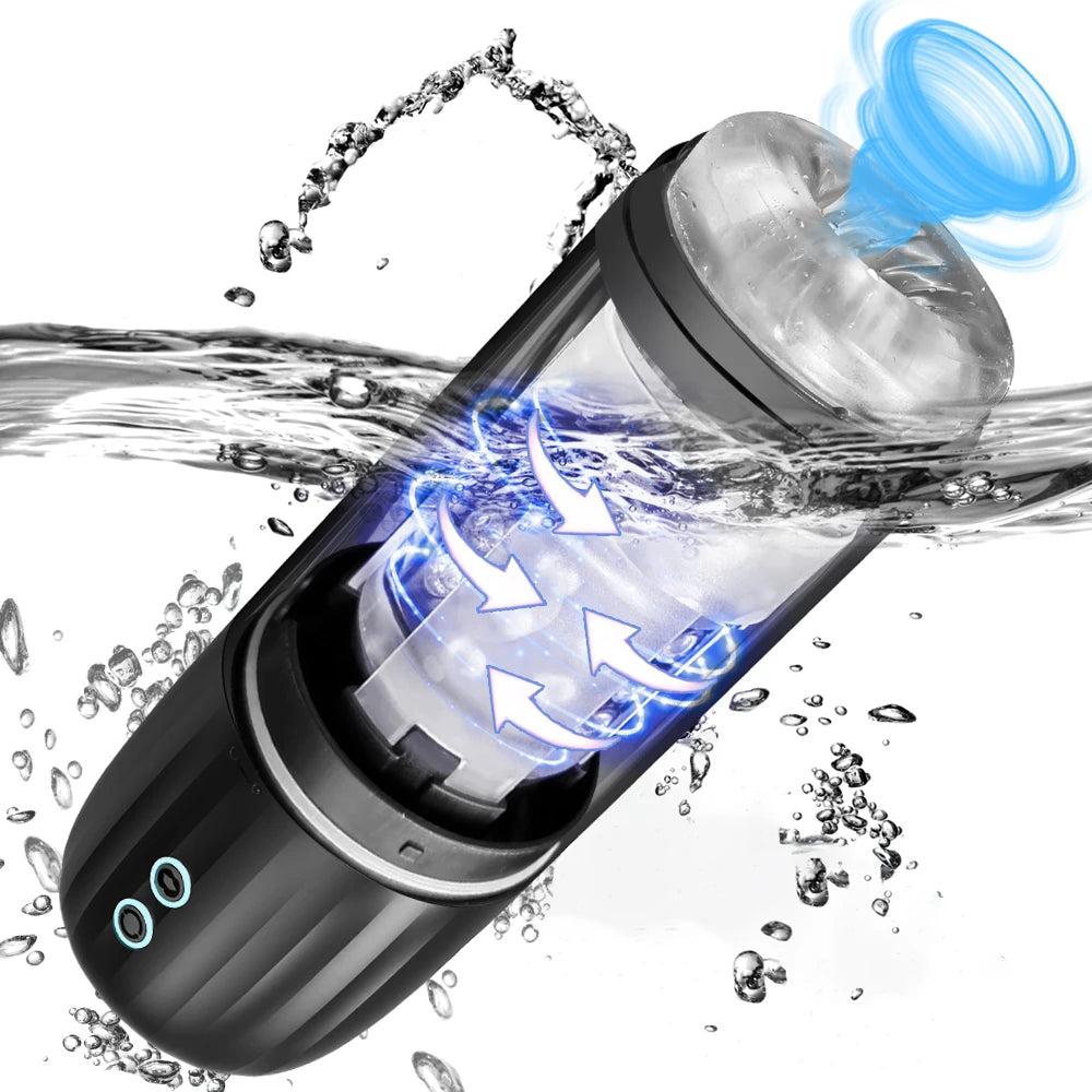 Sucking Spinning Automatic Male Masturbator IPX7 Waterproof Suction Blowjob Masturbation Machine Sex Toy for Men Adults Supplies