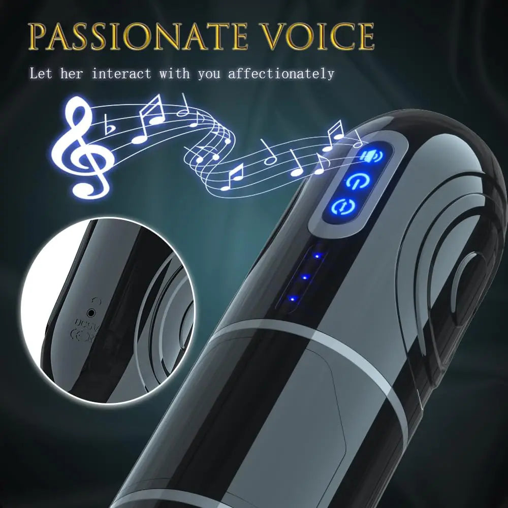 Automatic Male Masturbators,Hands-Free Male Masturbator Cup Electric Pocket Pussy with 7 Telescopic Rotating Modes Adult Sex Toy