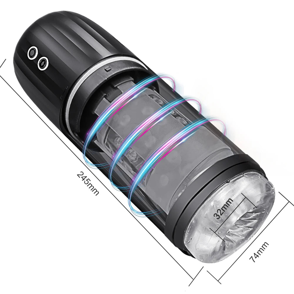 Sucking Spinning Automatic Male Masturbator IPX7 Waterproof Suction Blowjob Masturbation Machine Sex Toy for Men Adults Supplies