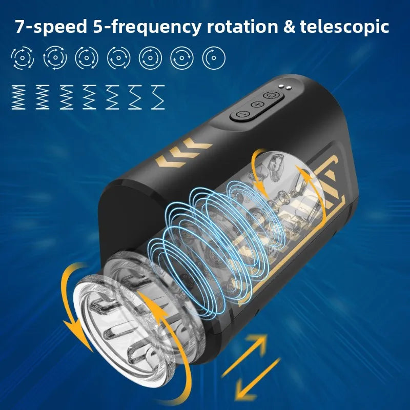 Rotating Vibrating Male Masturbator Adult Sex Toys for Men Blowjob Sex Machine Penis Vibrator Stroker Pocket Pussy